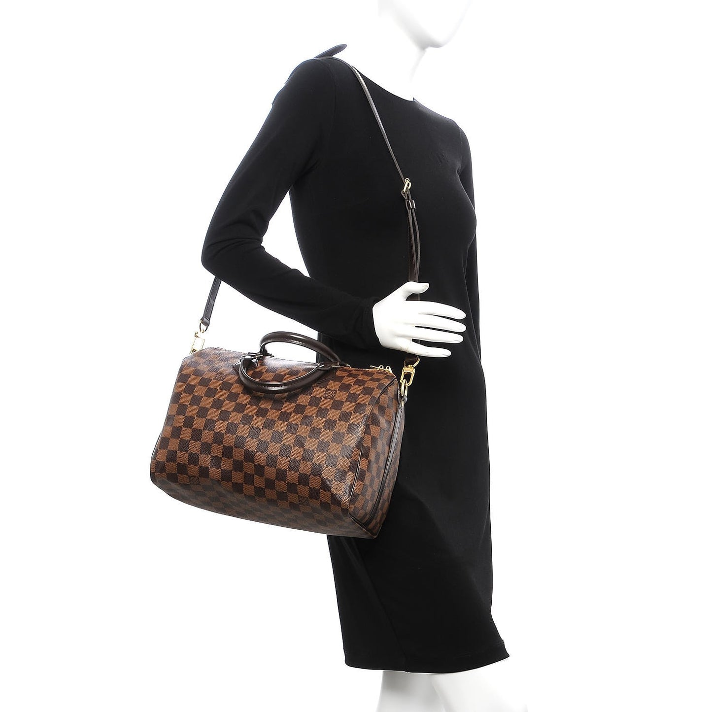 Damier Ebene Speedy Bandouliere 30