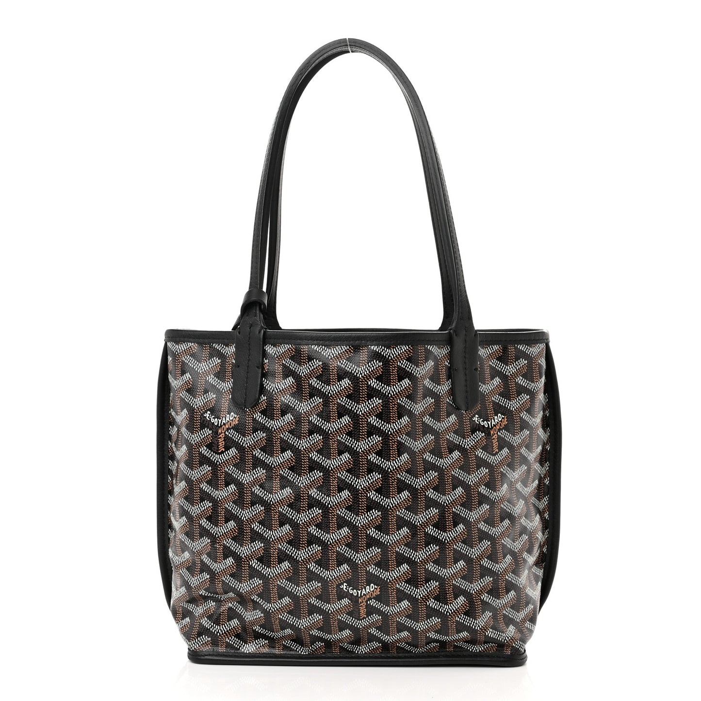 Goyardine Reversible Mini Anjou Black