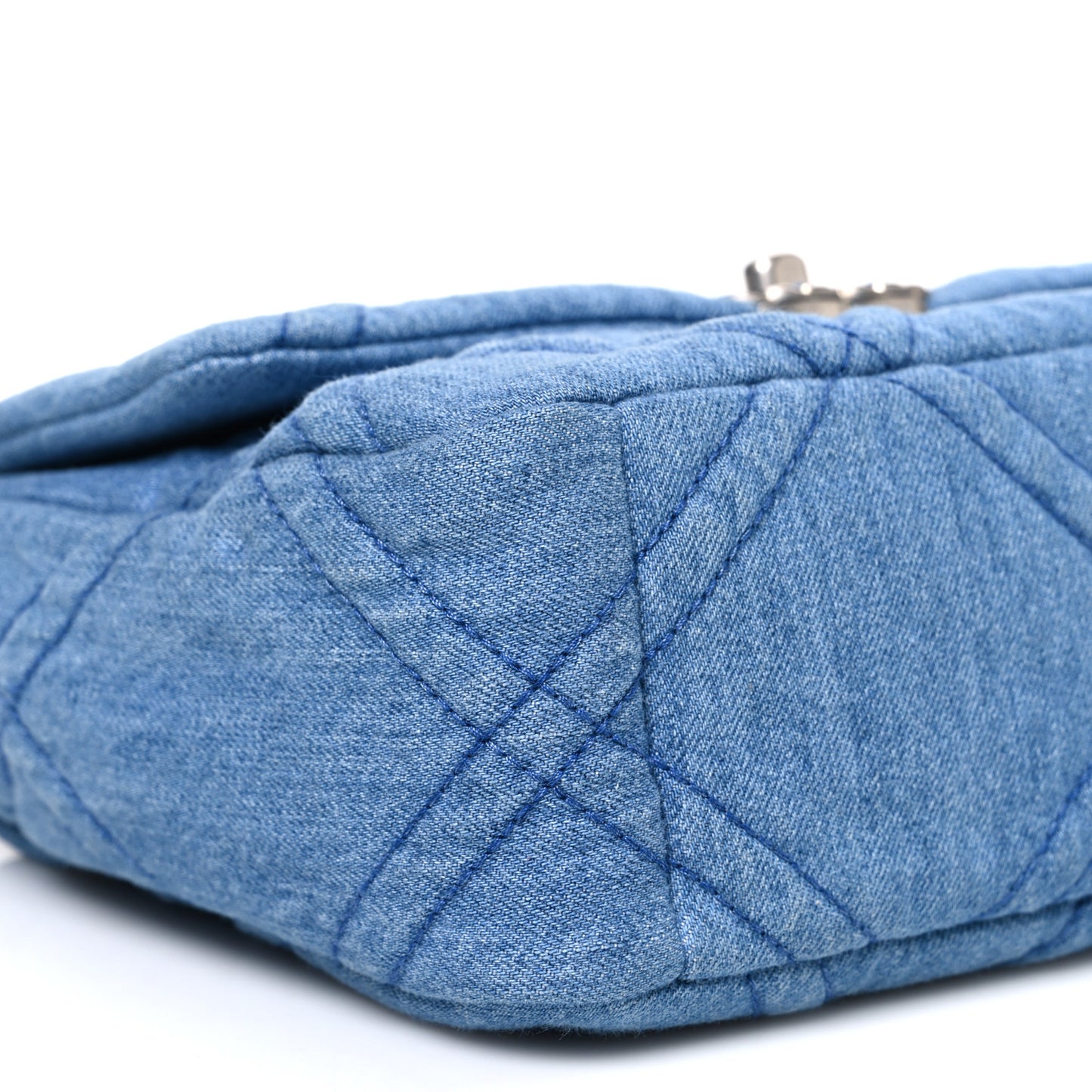 Denim Quilted Medium Chanel 19 Flap Blue