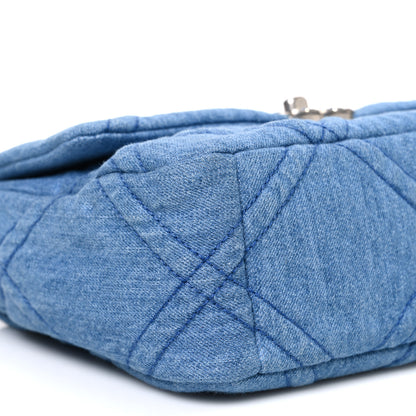 Chanel Denim Quilted Medium Chanel 19 Flap Blue 9 of 10