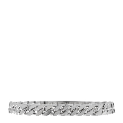 Hermes Sterling Silver TPM Kelly Gourmette Bracelet LG 2 of 4