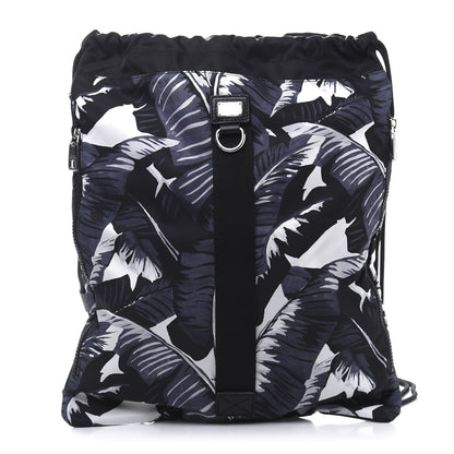 Dolce & Gabbana Nylon Printed Drawstring Backpack Black 1 of 9
