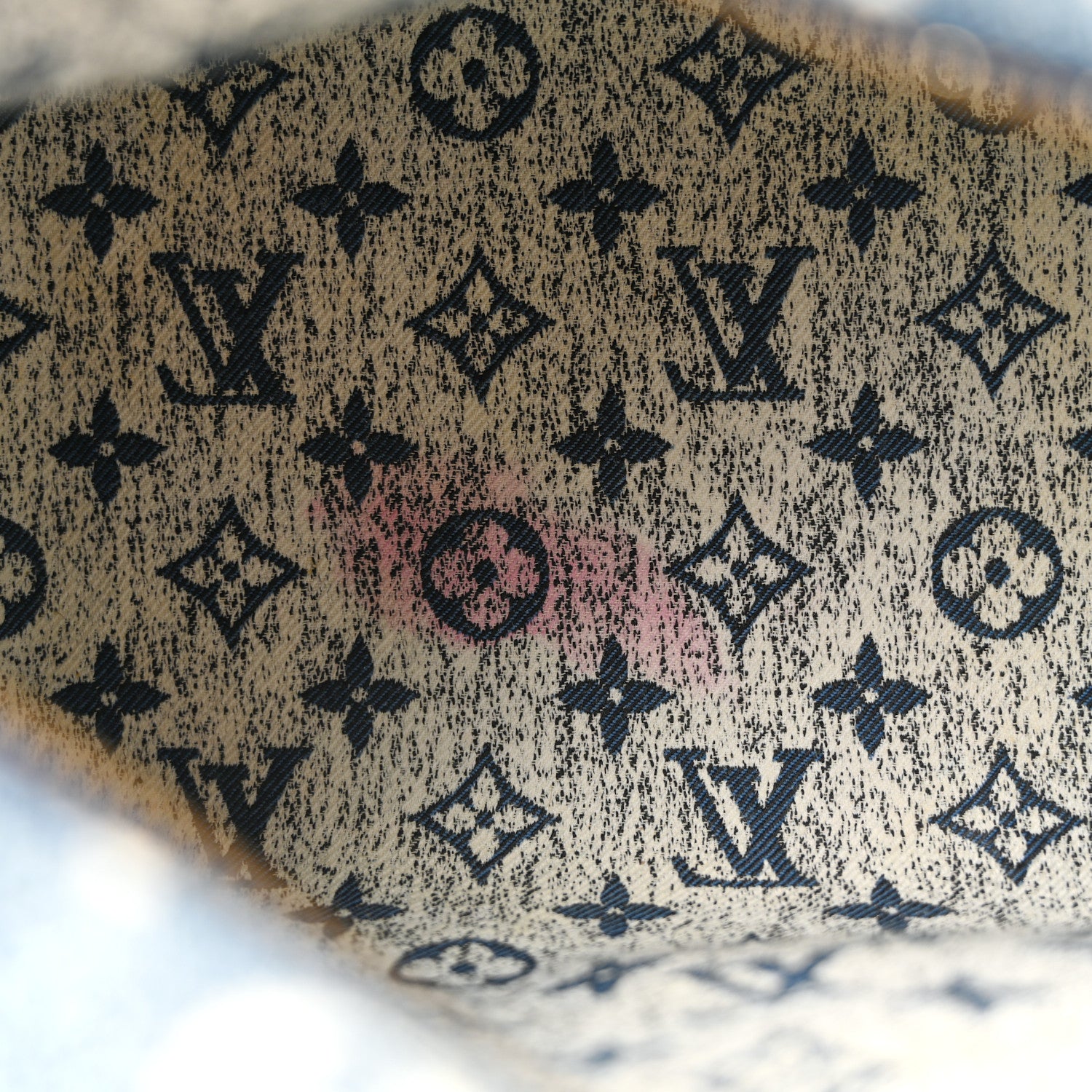 Louis Vuitton Monogram Jacquard Denim Speedy Bandouliere 25 Bleu 10 of 11
