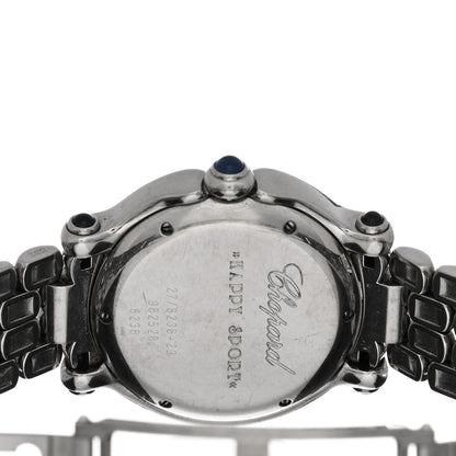Chopard Stainless Steel 7 Diamond 32mm Happy Sport Quartz Watch 4 of 4