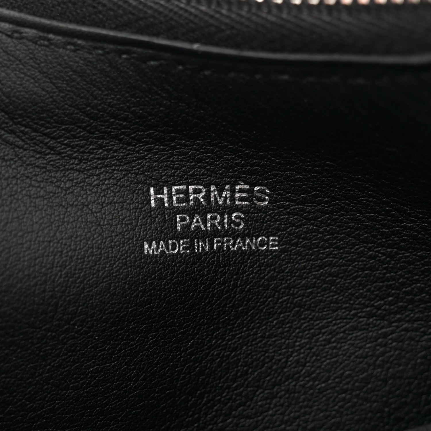 Hermes Swift H Plume Canvas Buddy Pocket Bag Black Ecru 6 of 11