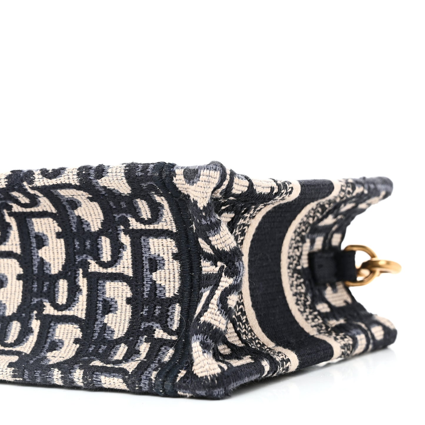 Oblique Mini Book Tote With Strap Blue Multicolor