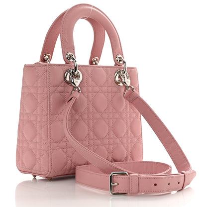 Christian Dior Grained Calfskin Cannage Small Lady Dior Fard 2 of 11