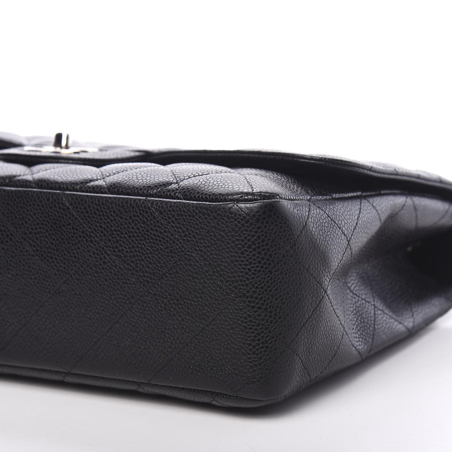 Caviar Quilted Jumbo Single Flap Black