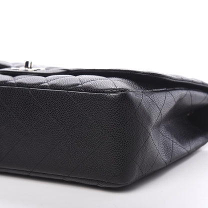 Chanel Caviar Quilted Jumbo Single Flap Black 8 of 10