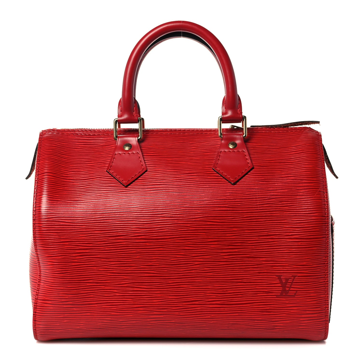 Louis Vuitton Epi Speedy 25 Castillan Red 1 of 11