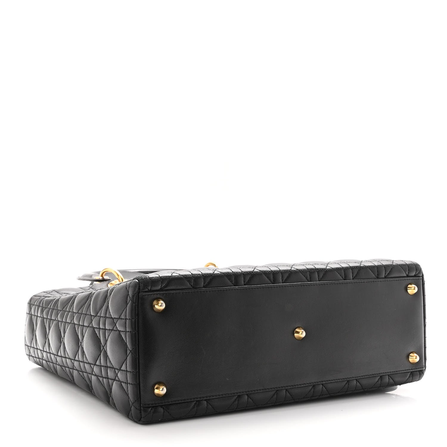 Christian Dior Lambskin Cannage Large Lady Dior Black 4 of 10