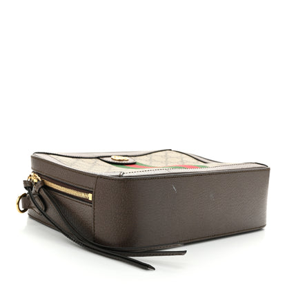 Gucci GG Supreme Monogram Web Small Ophidia Top Handle Shoulder Bag Brown 4 of 13