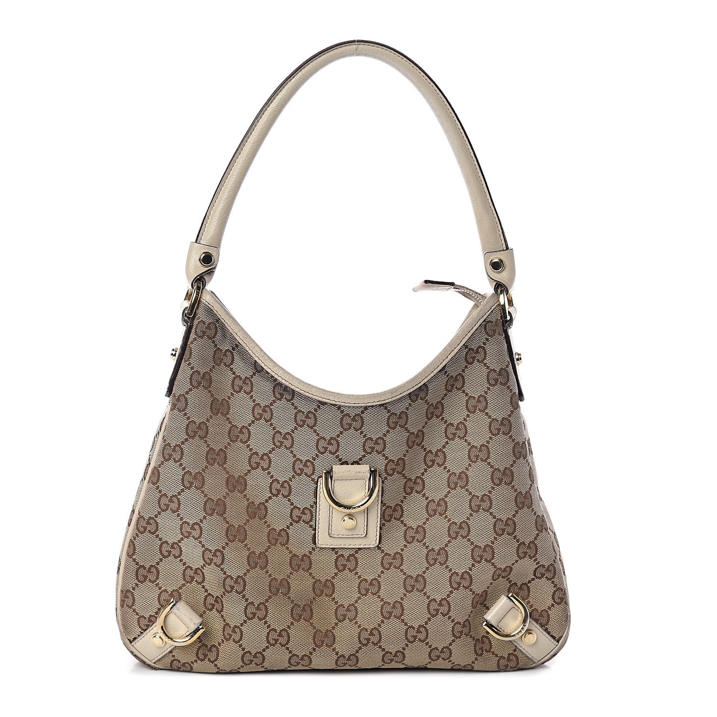 Monogram Medium Abbey D Ring Hobo Off White