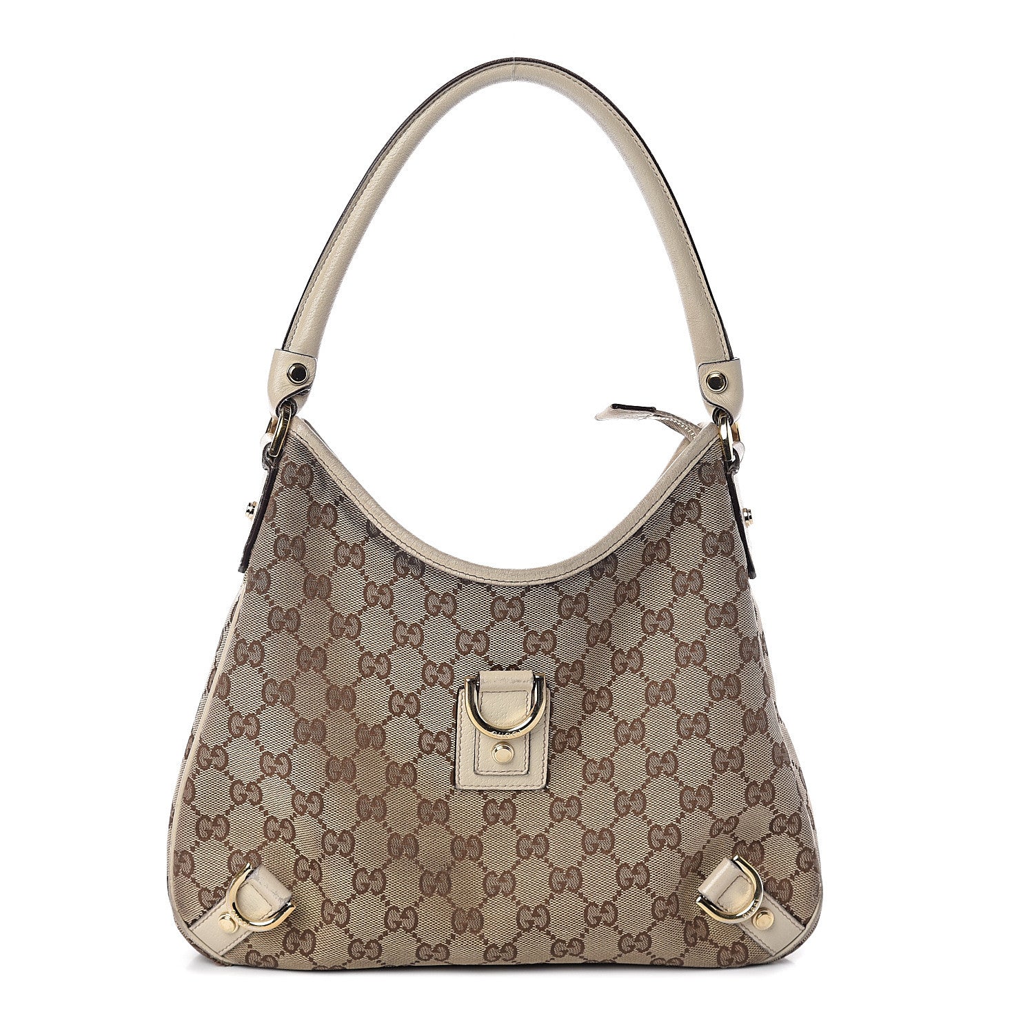 Gucci Monogram Medium Abbey D Ring Hobo Off White 1 of 7