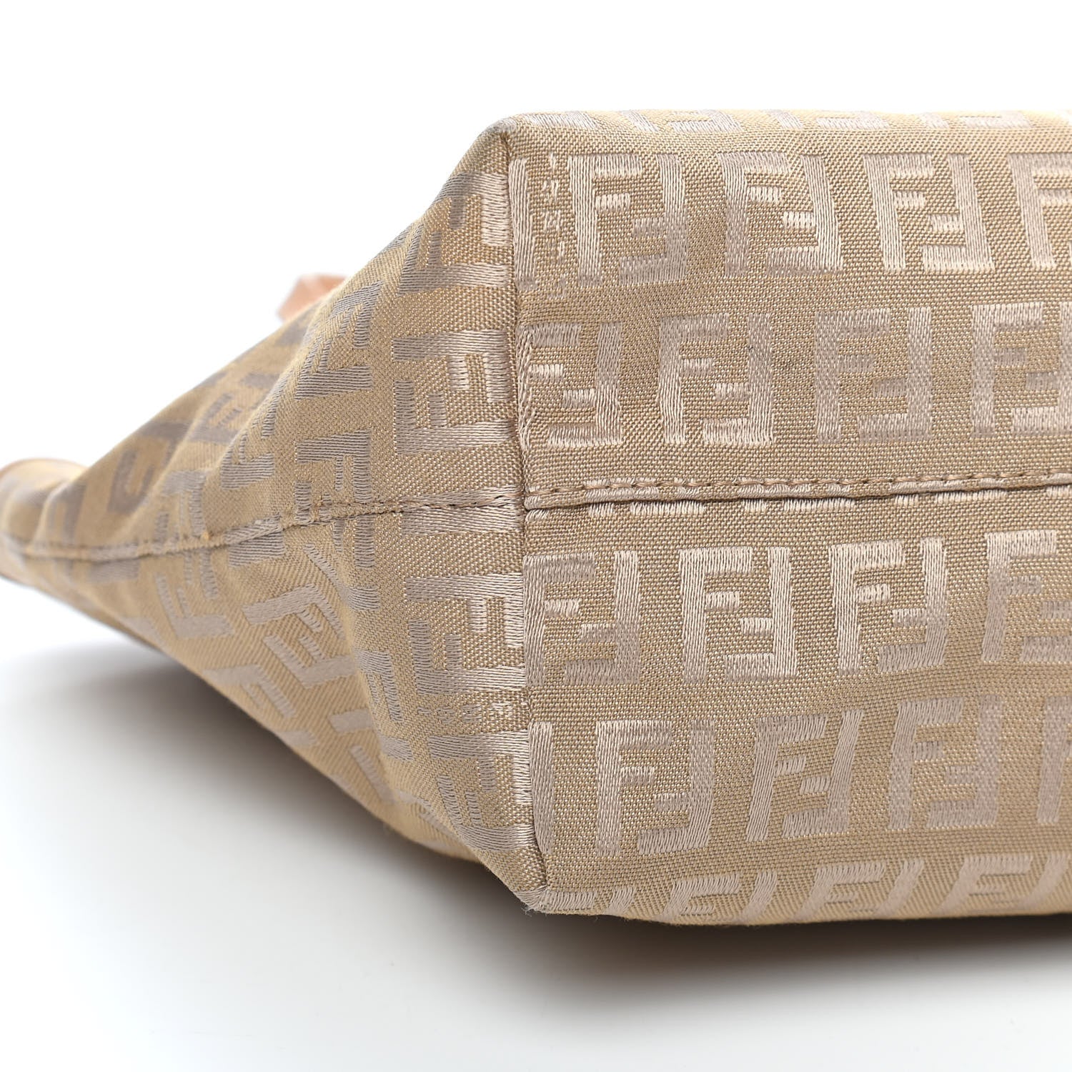 Fendi Zucchino Small Roll Tote Beige 7 of 9