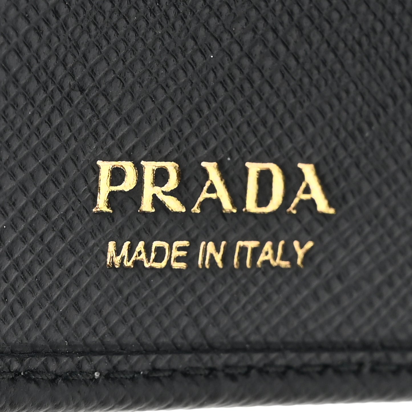 Saffiano Metal Compact Wallet Black