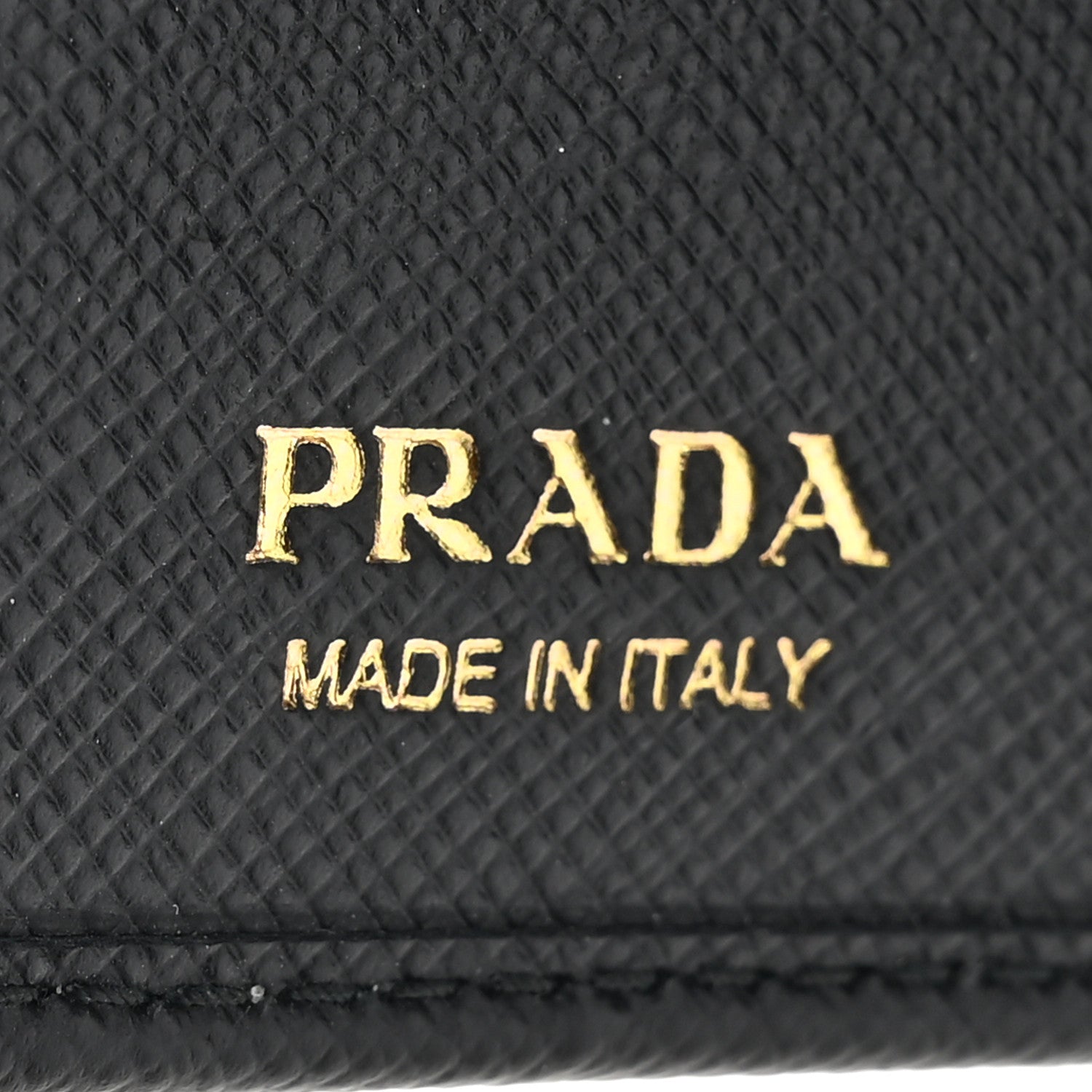 Prada Saffiano Metal Compact Wallet Black 8 of 9