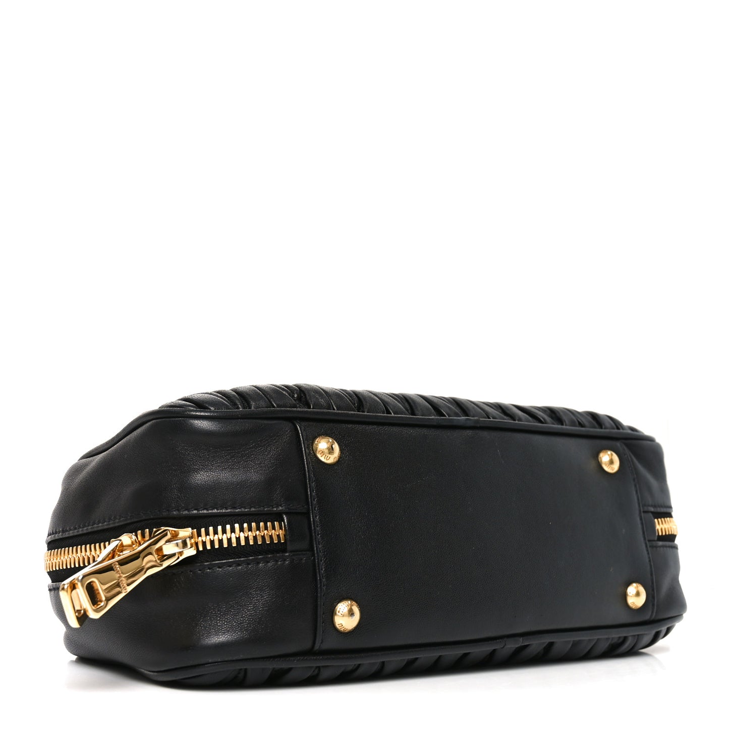 Nappa Matelasse Large Arcadie Top Handle Bag Black