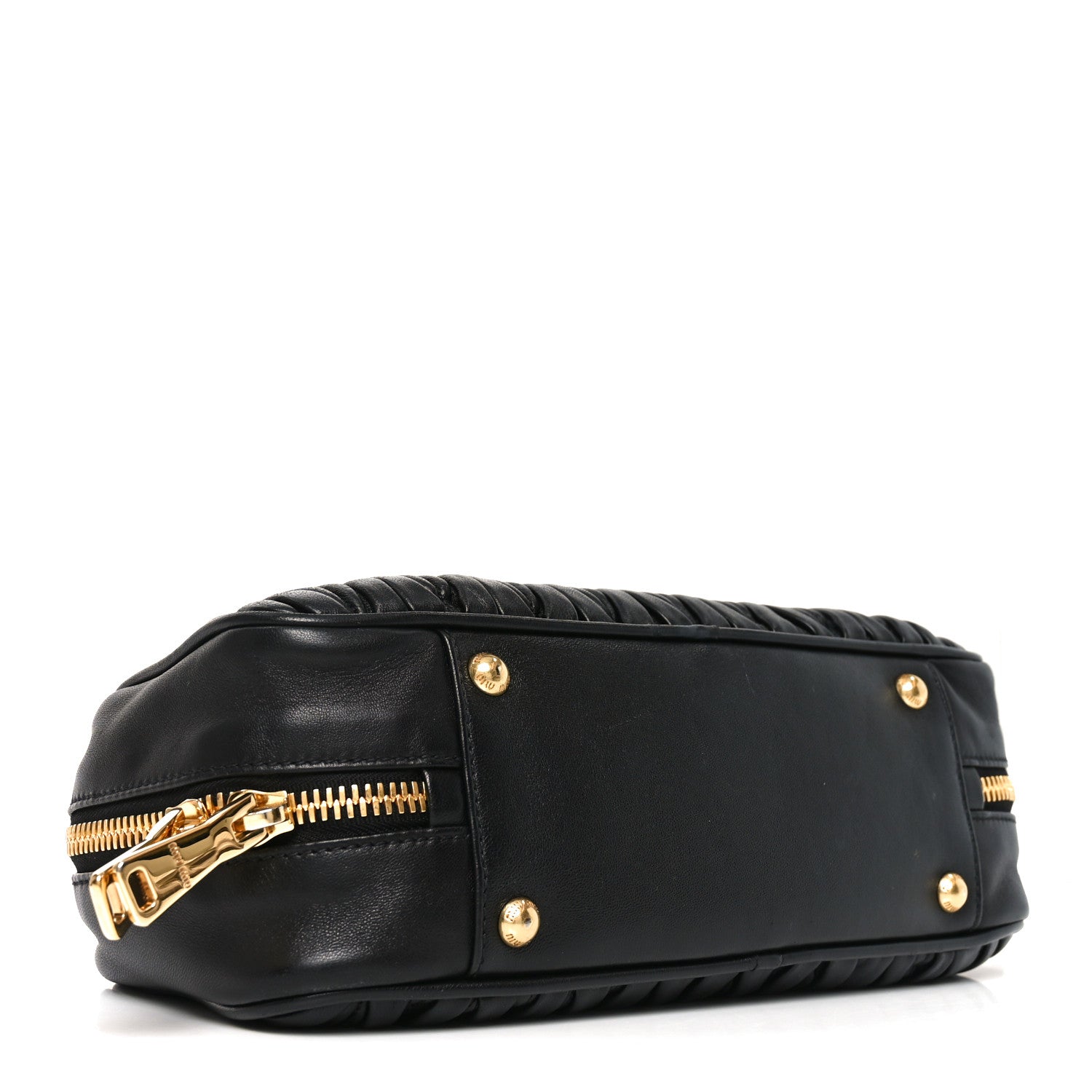 Miu Miu Nappa Matelasse Large Arcadie Top Handle Bag Black 4 of 10