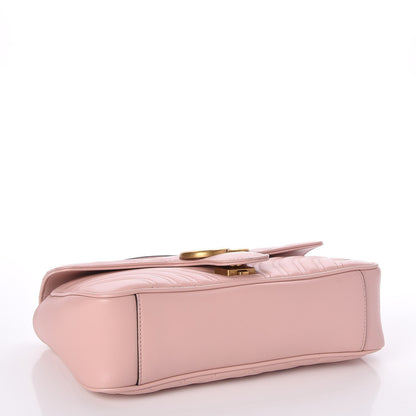 Gucci Calfskin Matelasse Small GG Marmont Shoulder Bag Perfect Pink 4 of 7