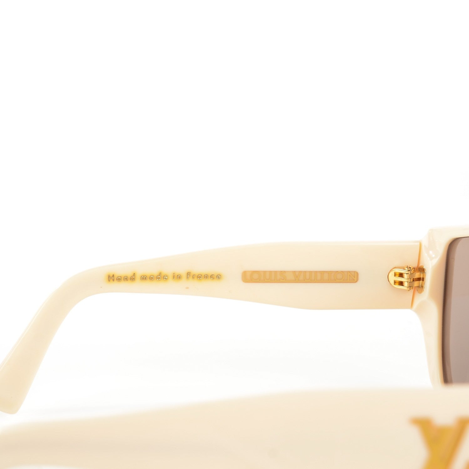 Louis Vuitton Acetate Amethyst Bindi Sunglasses Ivory 3 of 5