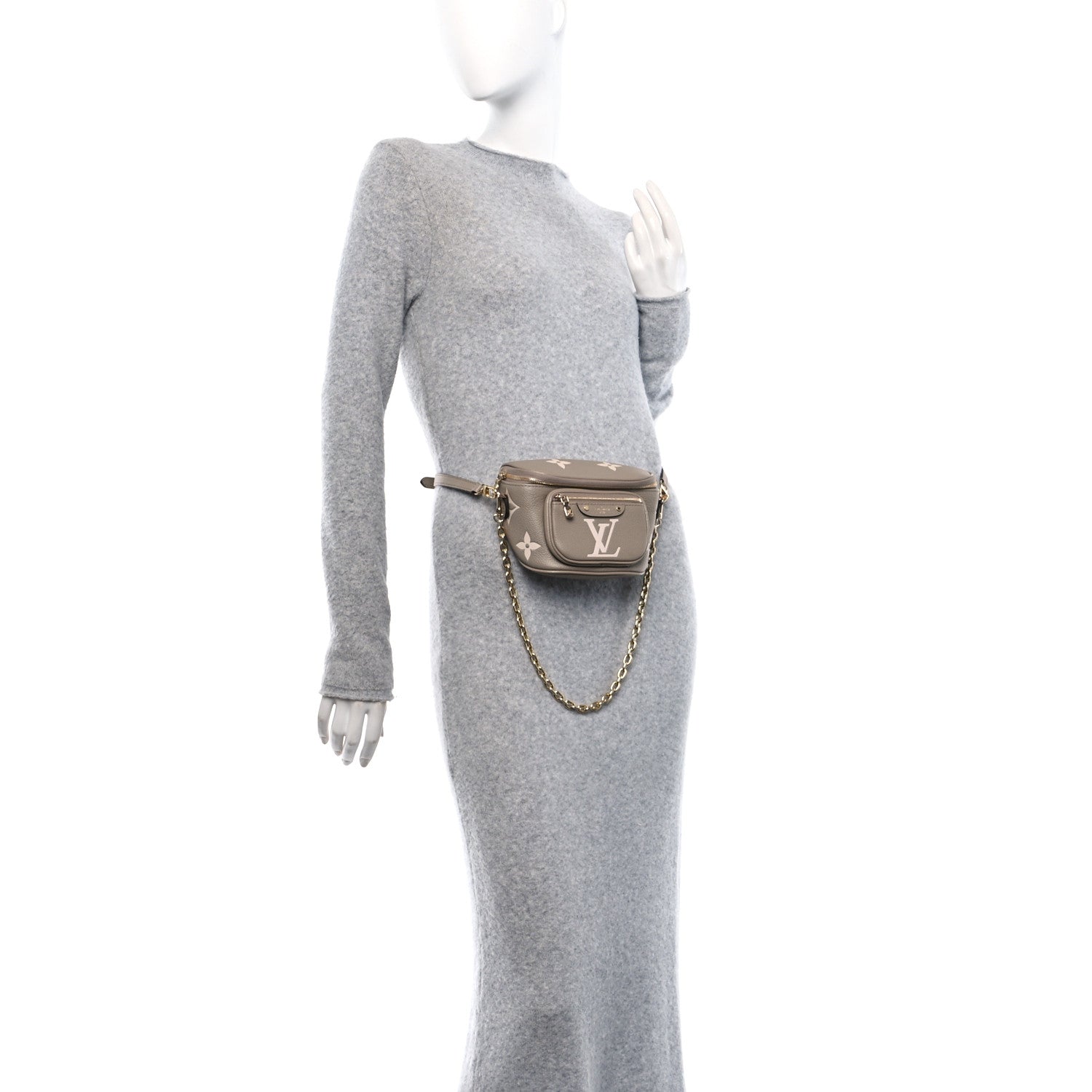 Louis Vuitton Empreinte Mini Bumbag Tourterelle Cream 2 of 10