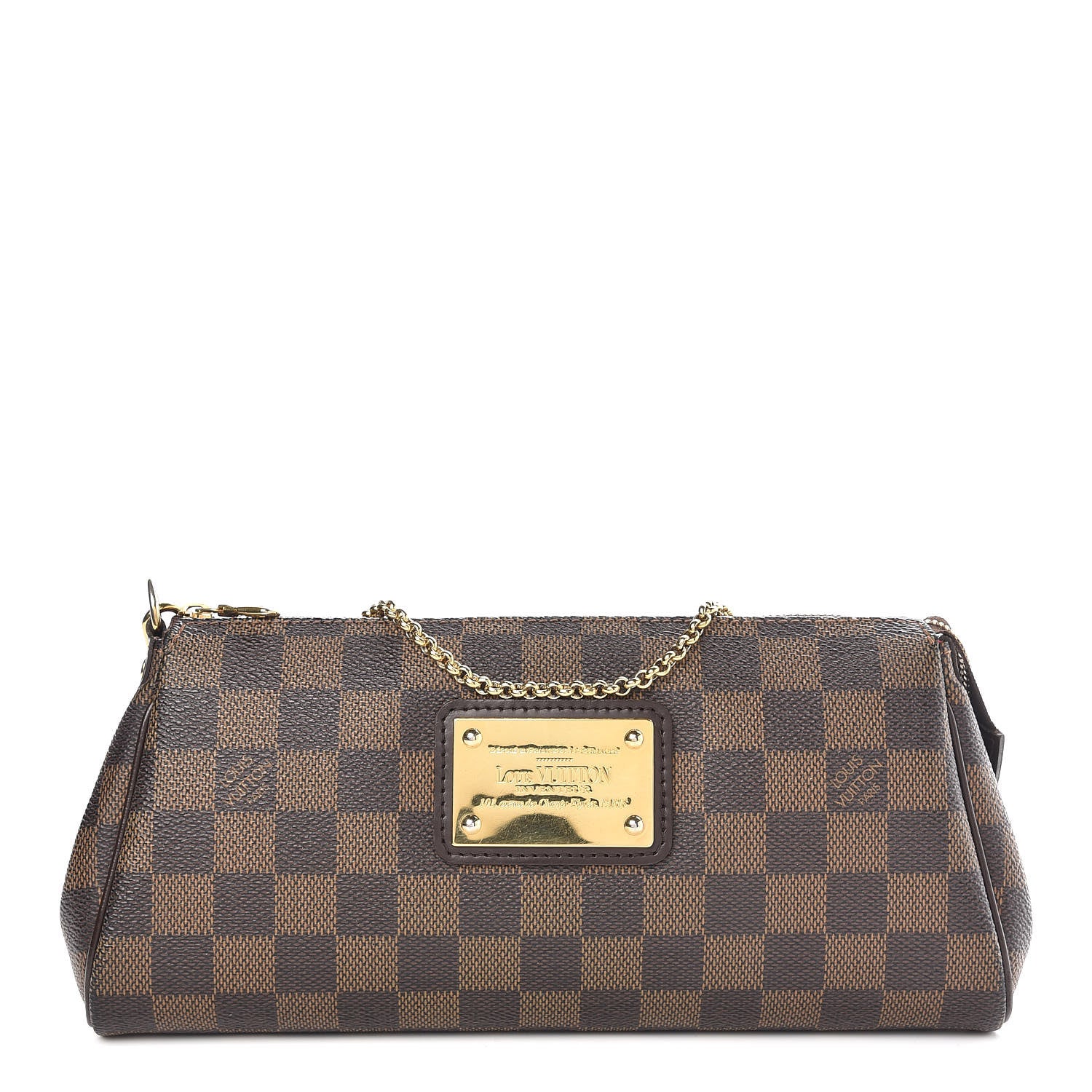 Louis Vuitton Damier Ebene Eva Clutch 1 of 8
