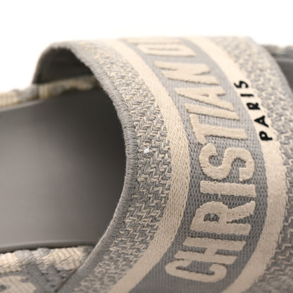Christian Dior Oblique D-Way Platform Sandals 38 Grey Stone 10 of 10