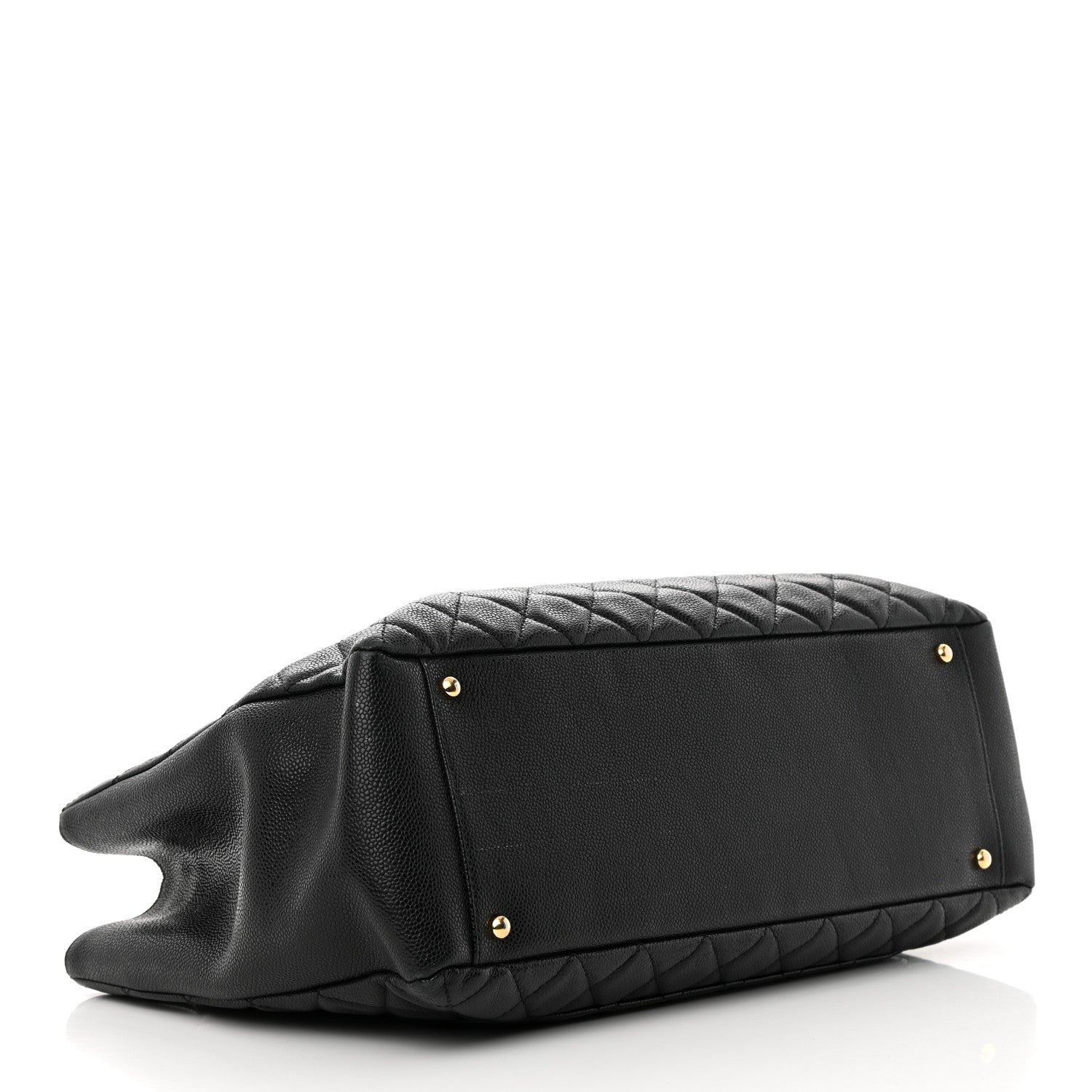 Chanel Caviar Quilted XL Grand Shopping Tote GST Black 4 of 16