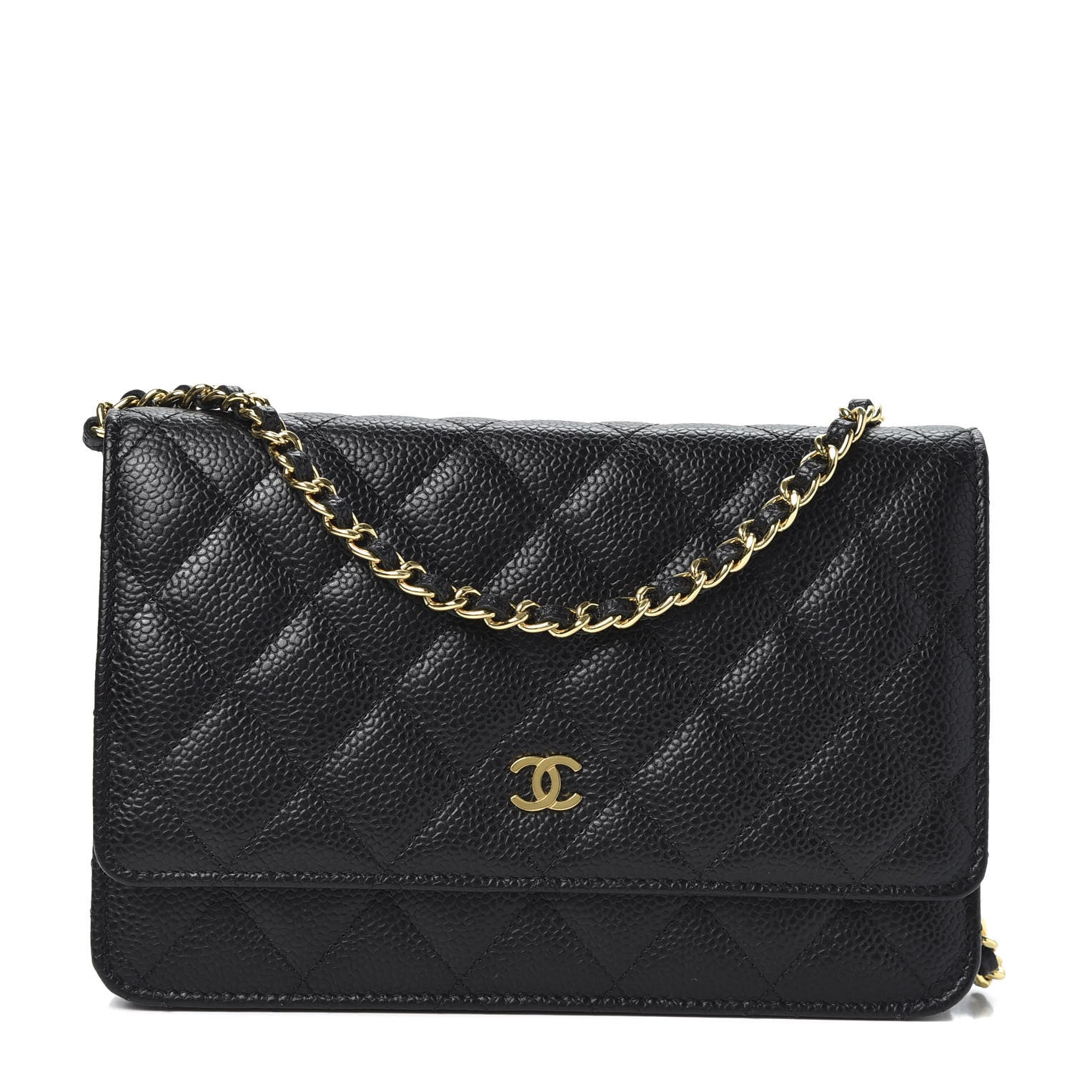 Chanel Caviar Quilted Wallet On Chain WOC Black 1 of 11