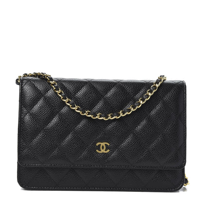 Chanel Caviar Quilted Wallet On Chain WOC Black 1 of 11