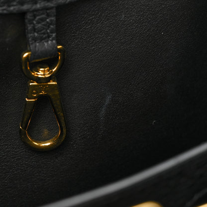 Louis Vuitton Taurillon Metallic Flowers Capucines PM Black 12 of 14