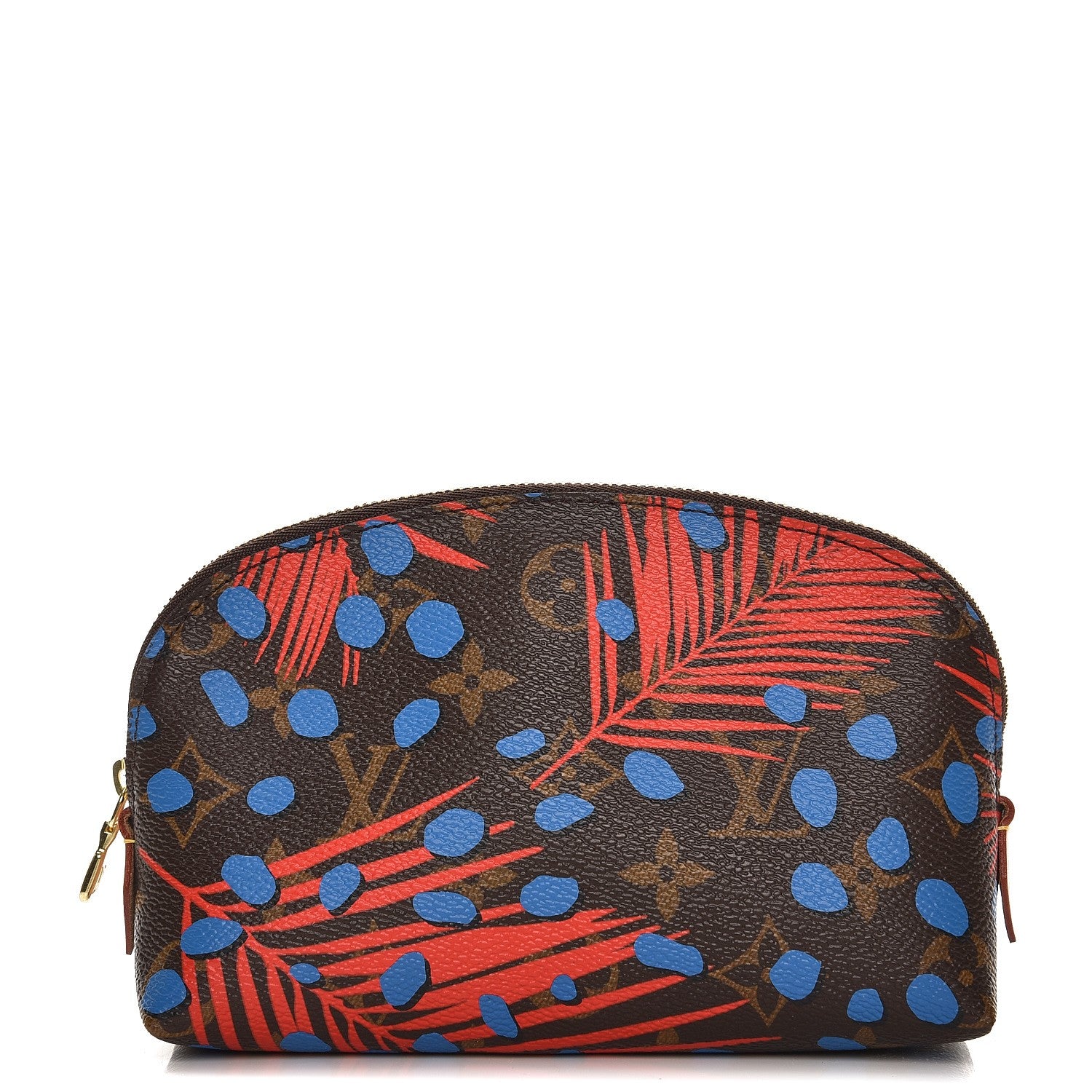 Louis Vuitton Monogram Jungle Dots Cosmetic Pouch Coquelicot Denim 1 of 6