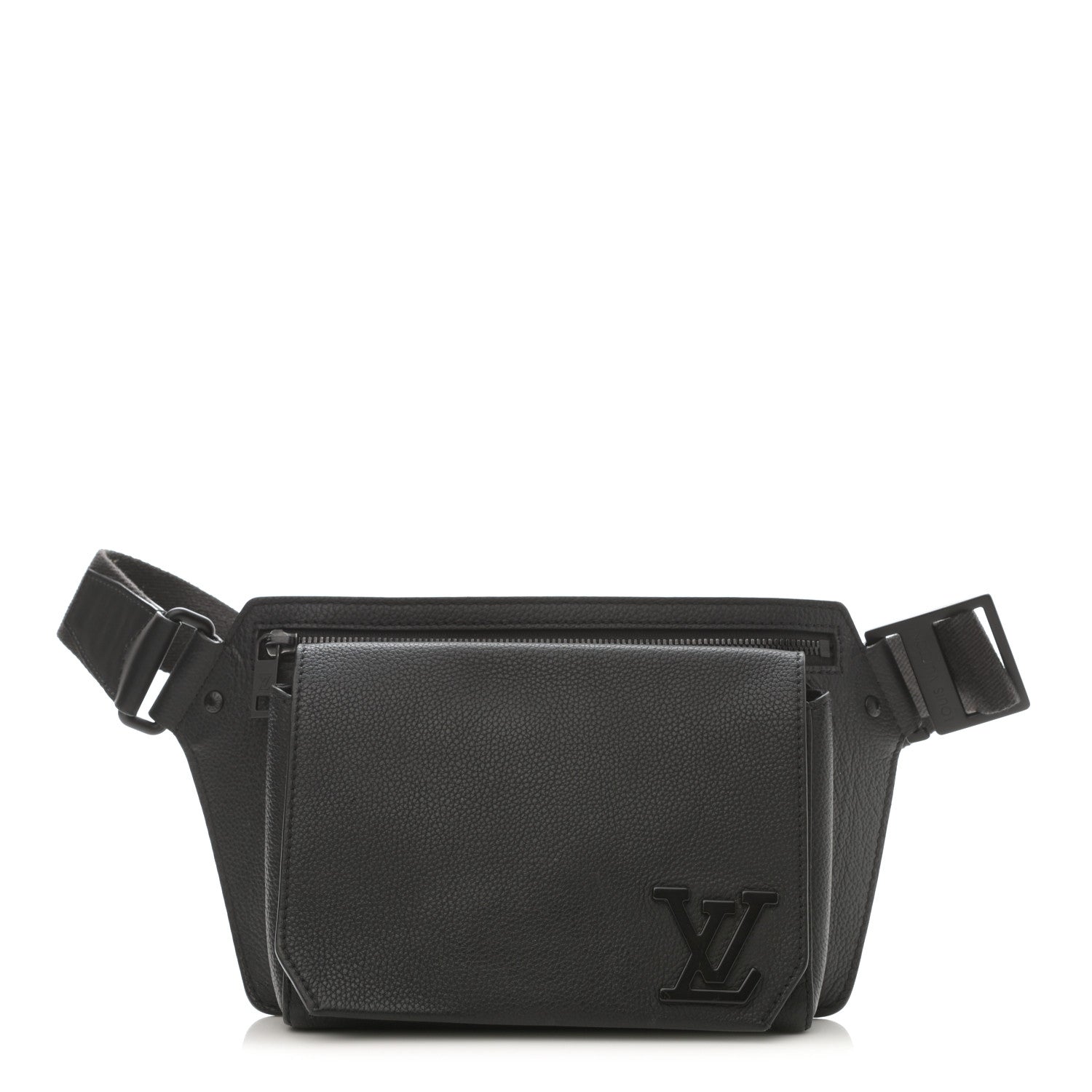 Louis Vuitton Grained Calfskin Aerogram Slingbag Black 1 of 8