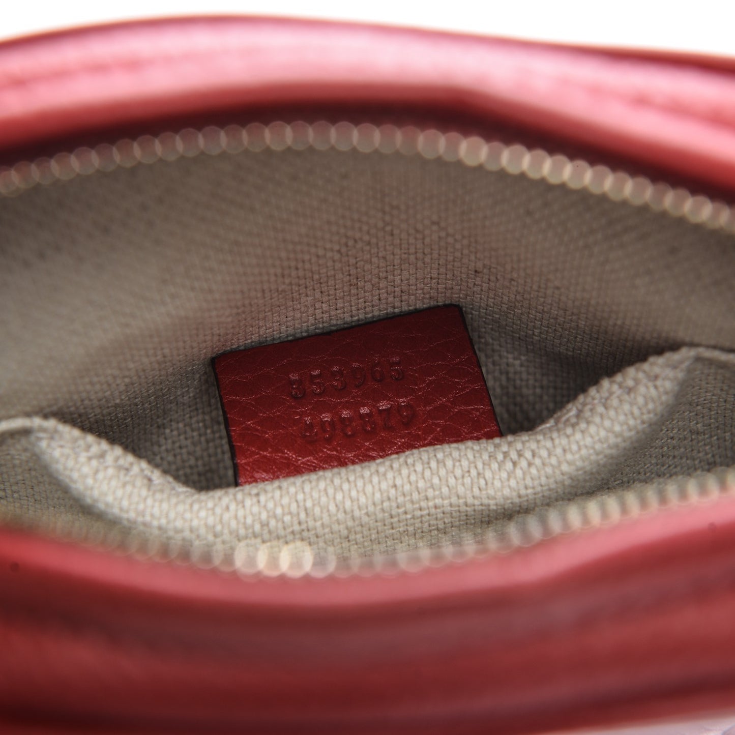 Pebbled Calfskin Mini Soho Chain Bag Tabasco Red