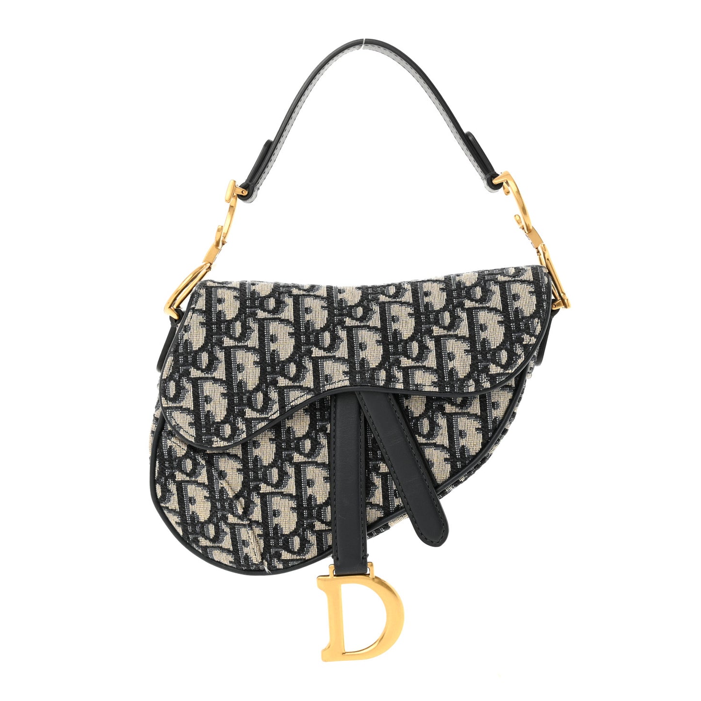 Oblique Mini Saddle Bag Blue