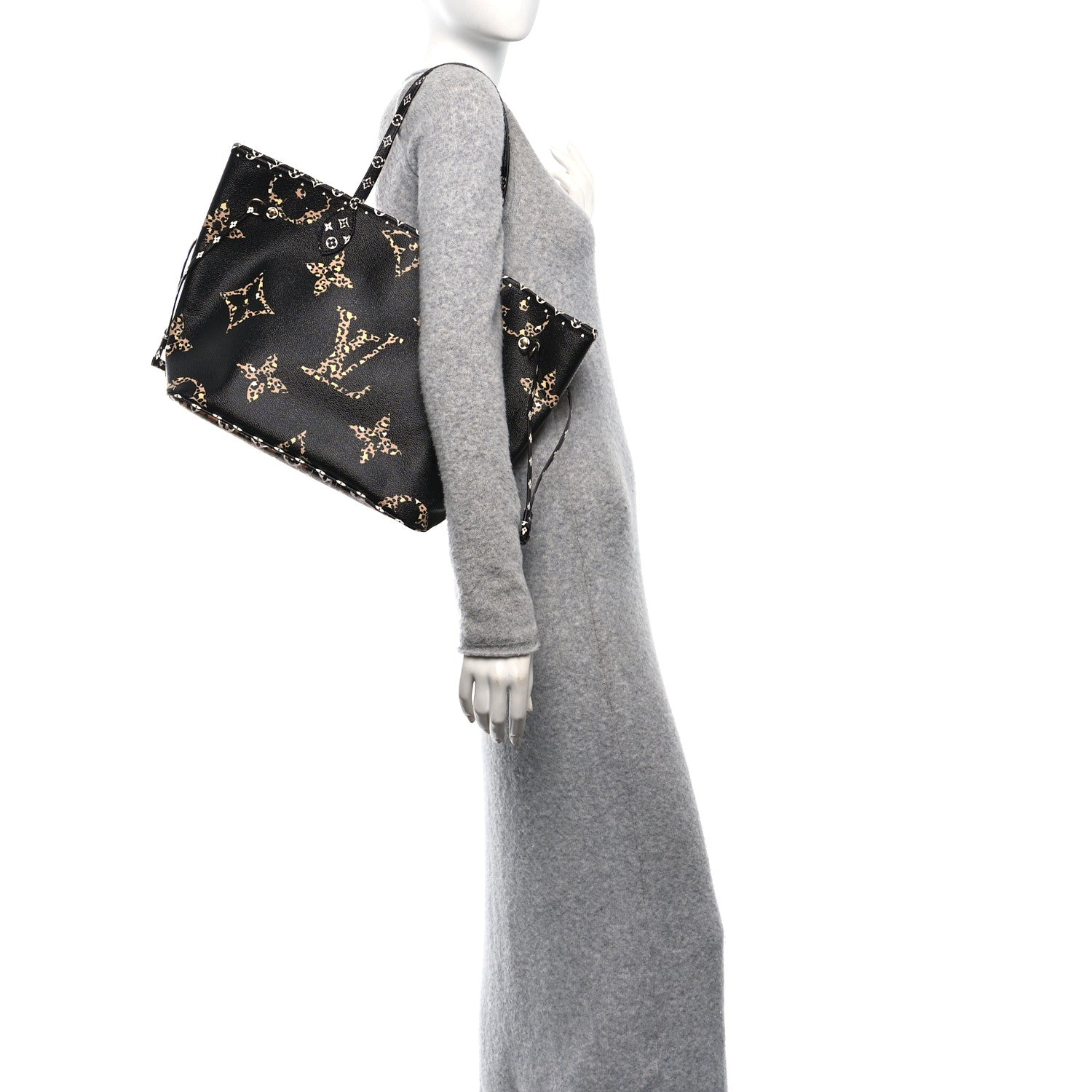 Louis Vuitton Monogram Giant Jungle Neverfull MM Black 2 of 10