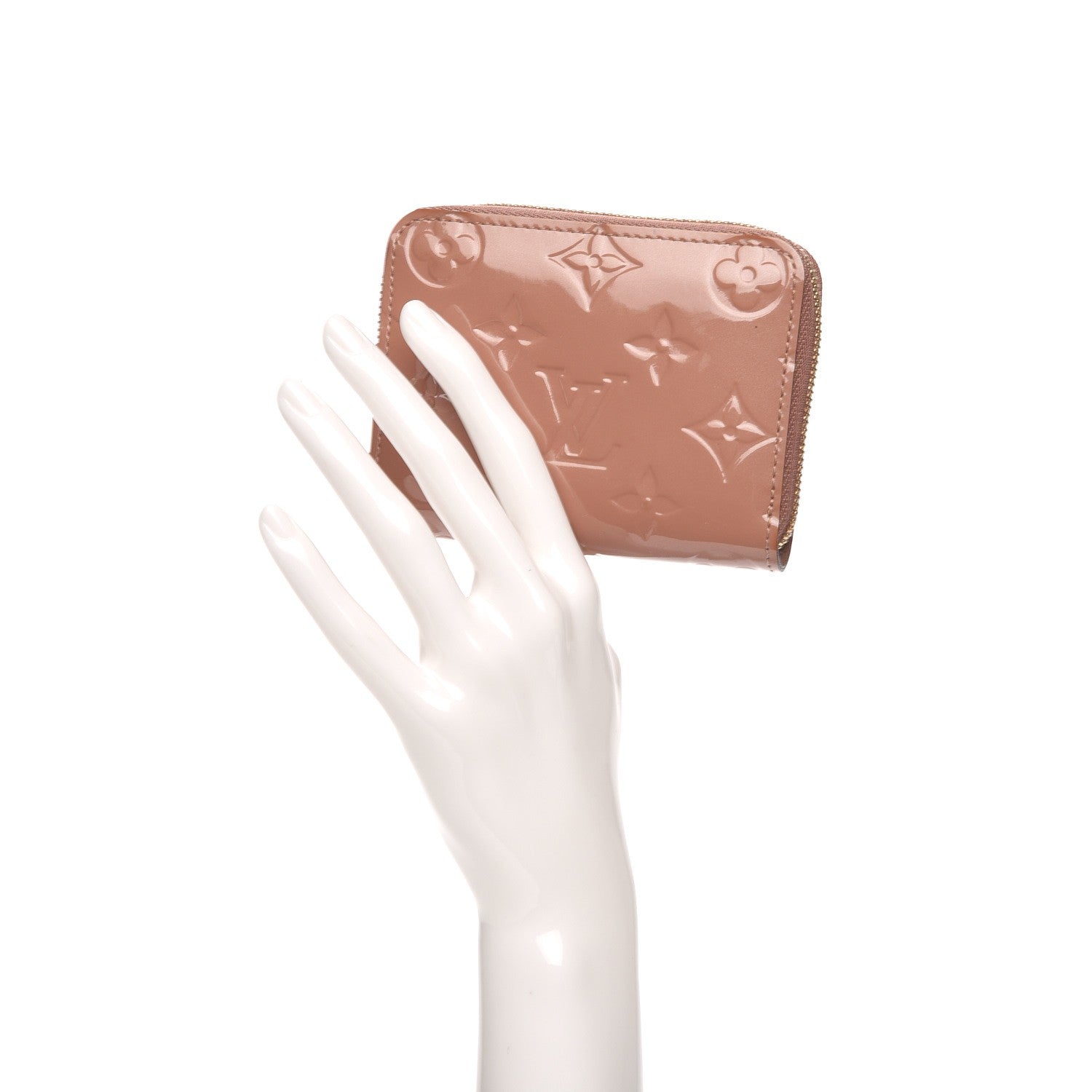 Louis Vuitton Vernis Zippy Coin Purse Rose Velours 2 of 7