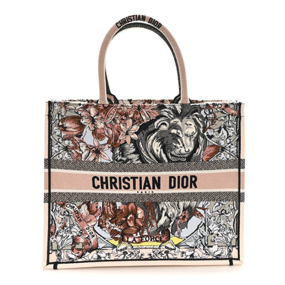 Christian Dior Canvas Embroidered La Force Book Tote Multicolor 1 of 10