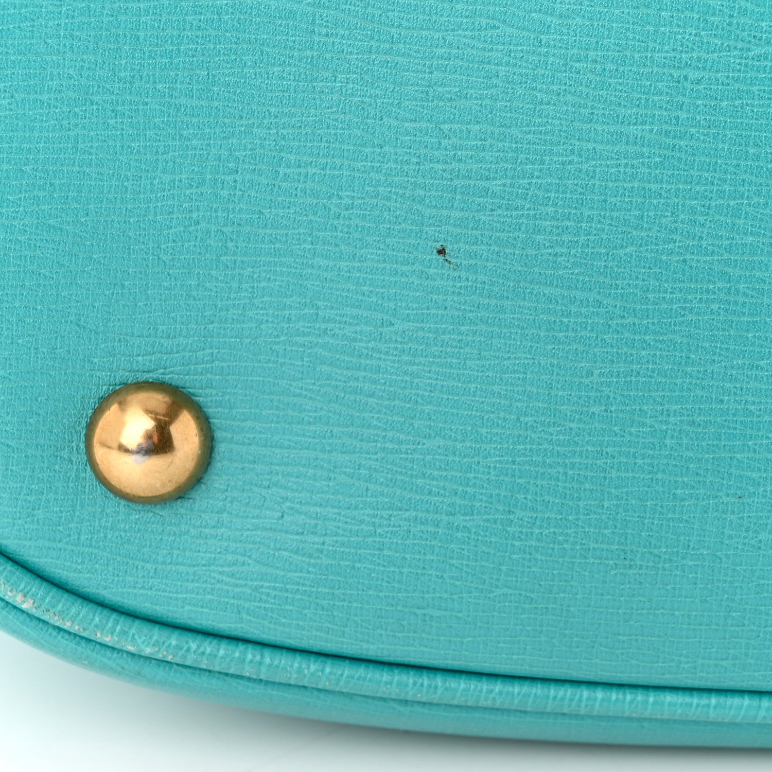 Gucci Textured Calfskin Medium Bright Bit Tote Blue 12 of 19