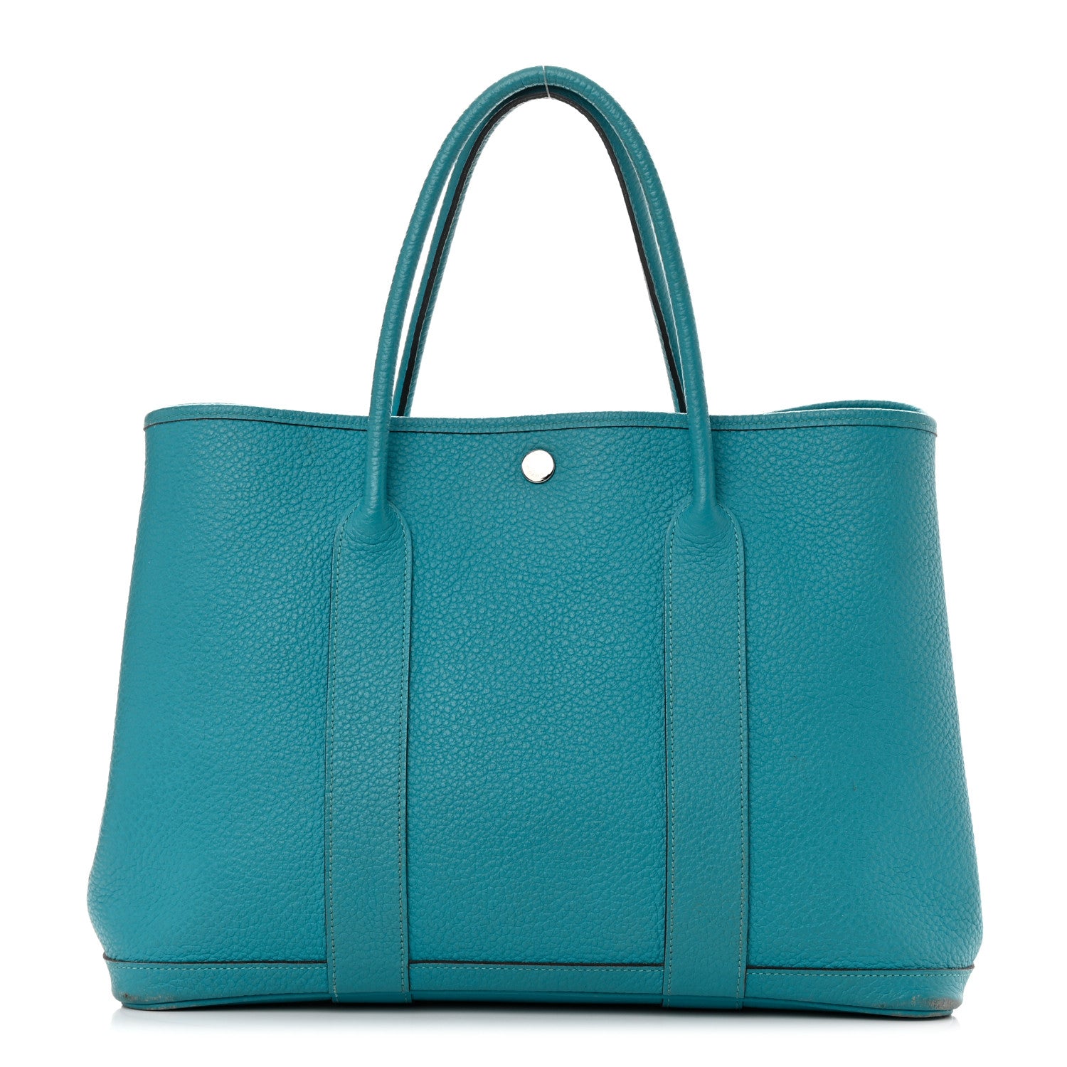 Hermes Vache Country Garden Party 36 MM Turquoise 1 of 21