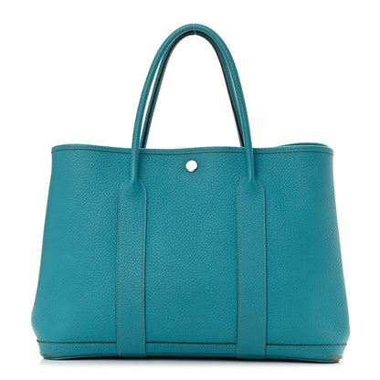 Hermes Vache Country Garden Party 36 MM Turquoise 1 of 21