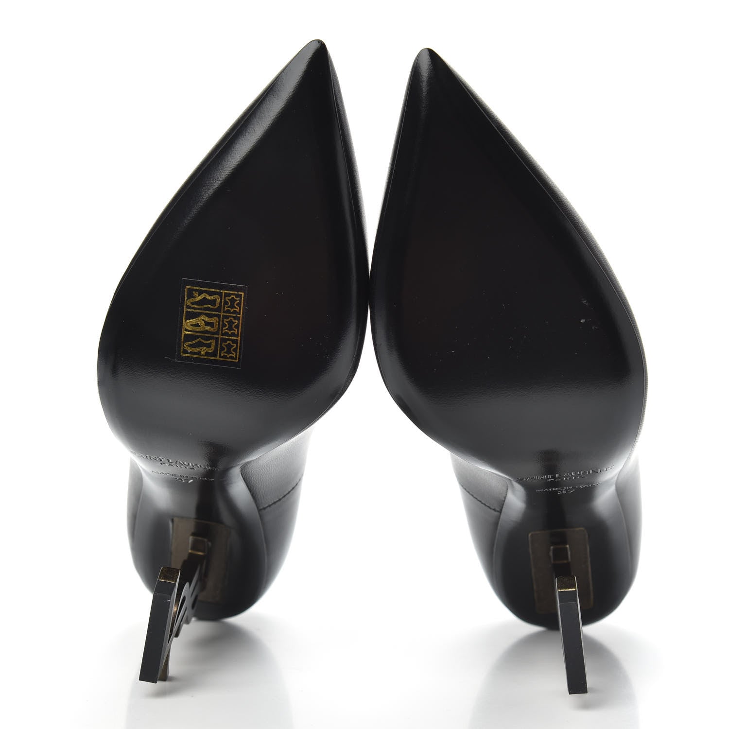 Saint Laurent Calfskin Opyum 110 Pumps 37 Black 4 of 7