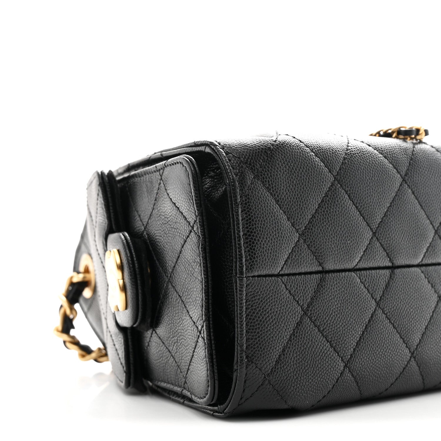 Chanel Caviar Quilted Mini Chanel 25 Handbag Black 9 of 11