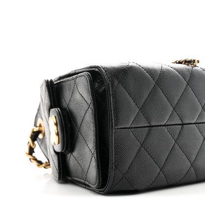 Chanel Caviar Quilted Mini Chanel 25 Handbag Black 9 of 11