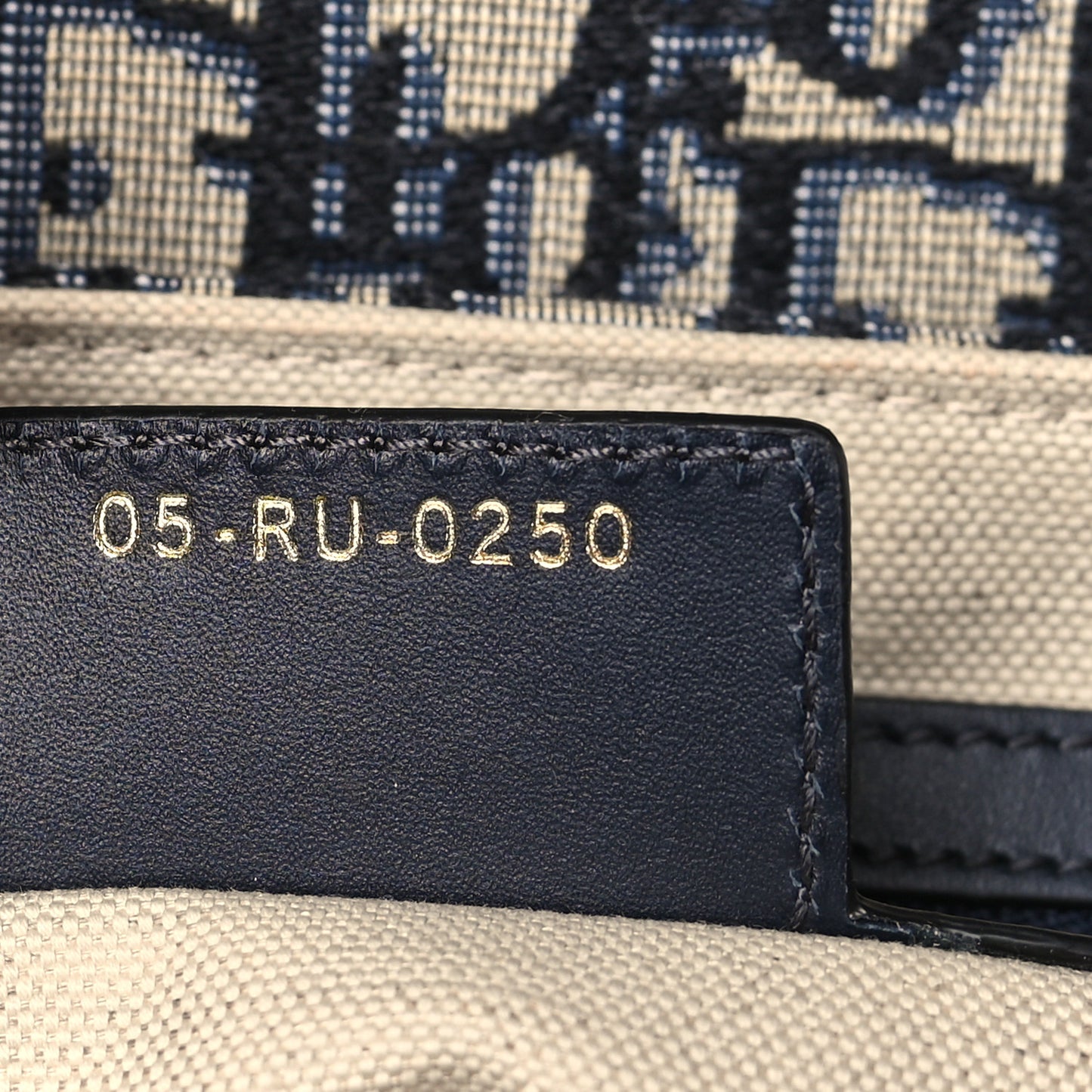 Oblique Saddle Bag Blue