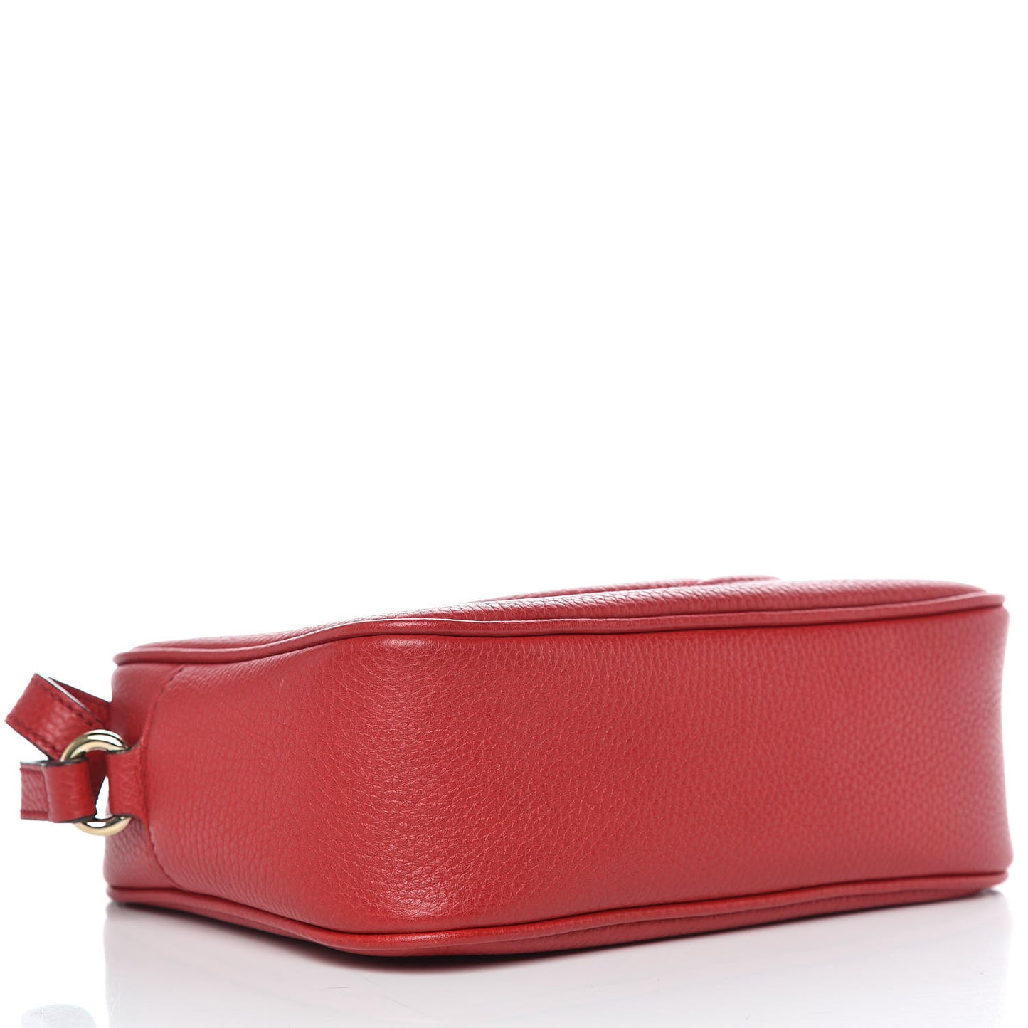 Pebbled Calfskin Small Soho Disco Bag Tabasco Red