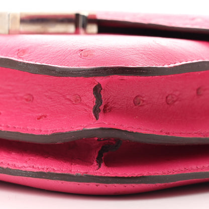 Hermes Ostrich Constance 18 Rose Shocking 11 of 11