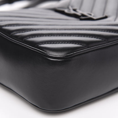 Saint Laurent Calfskin Matelasse Monogram Lou Camera Bag Black 8 of 12
