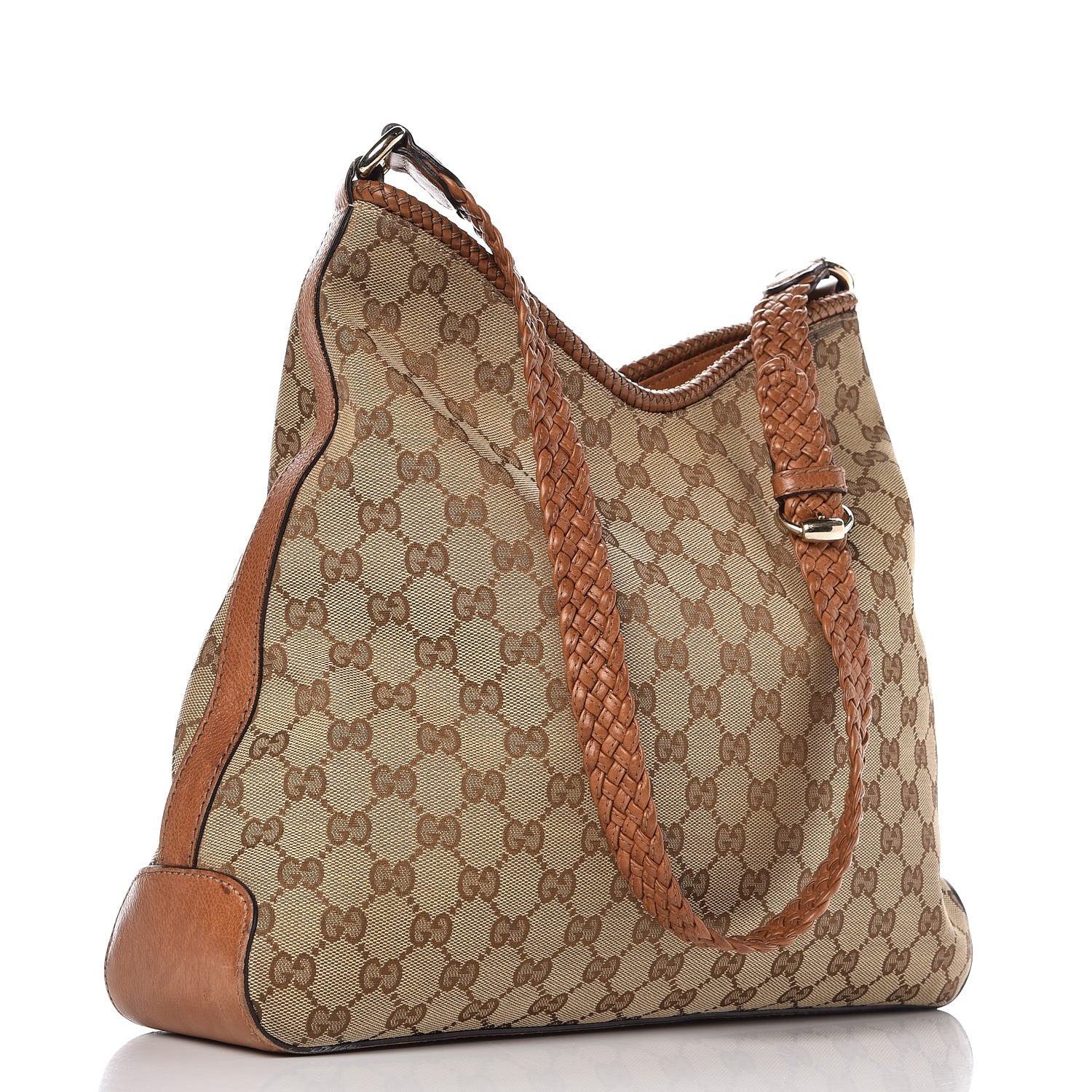Gucci Monogram Medium Marrakech Hobo Brown 3 of 10